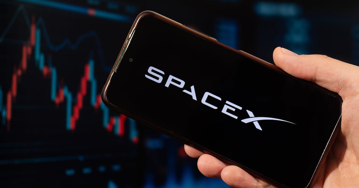 Asi cotizan las acciones de SpaceX, a una semana de su salida a Bolsa.