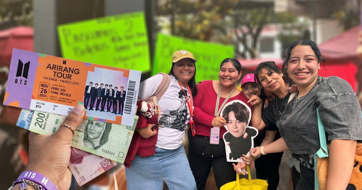 A pesar del gasto, las ARMY estuvieron felices, ya que finalmente verian a BTS en vivo. (Foto: Cecilia L. Garcia/ Imagen generada con IA Gemini)