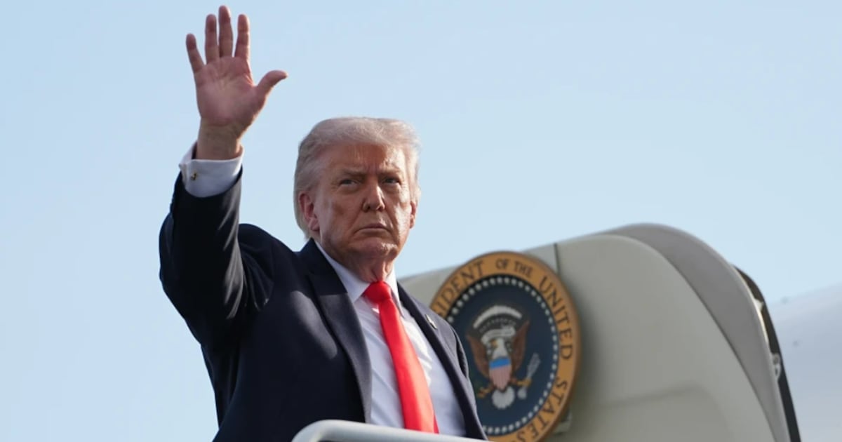 Trump estrena lujoso avion presidencial.