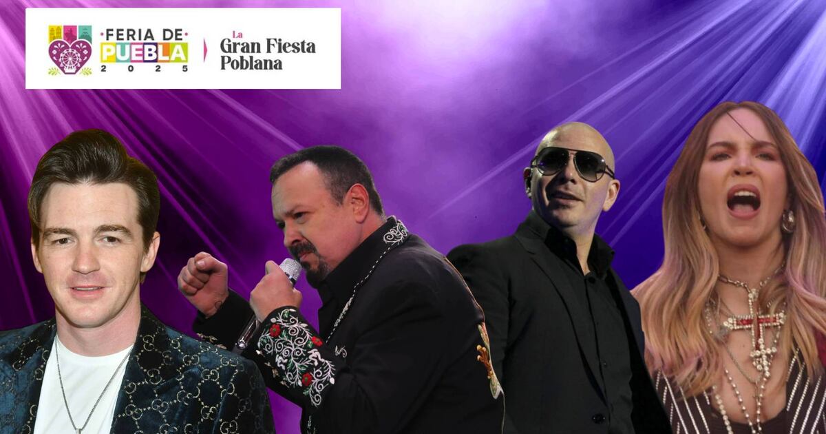 La Feria de Puebla trae a artistas como Drake Bell, Belinda, Pepe Aguilar y Pitbull. (Foto: Especial El Financiero)