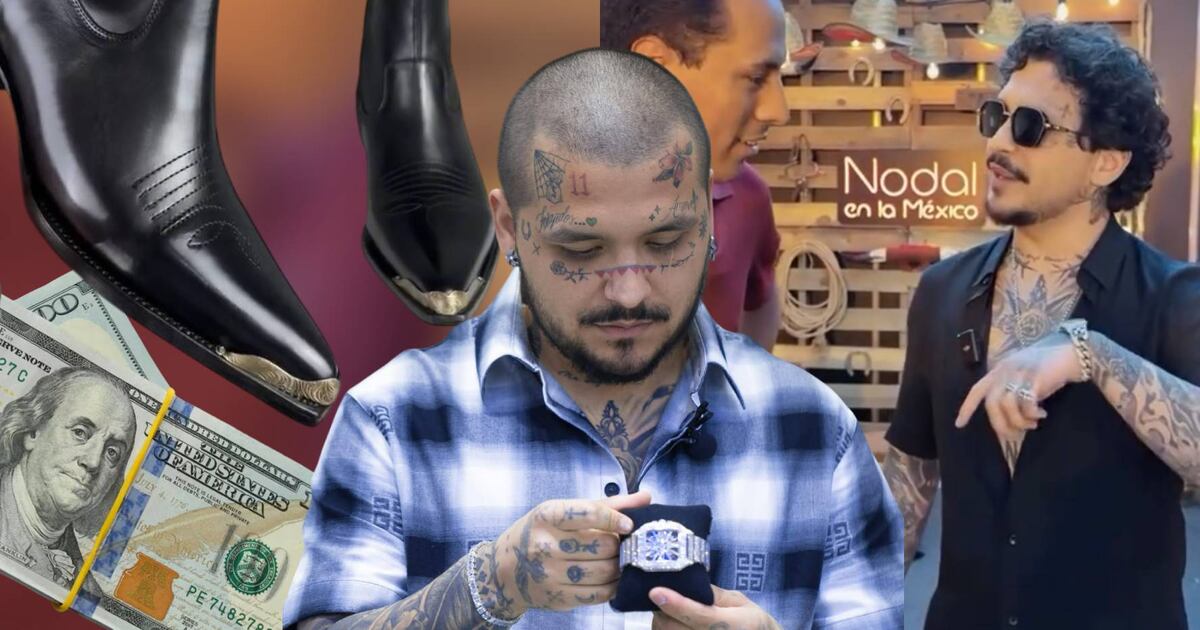 Christian Nodal hizo un recuento de uno de su outfit y el valor supero por mucho al millon de pesos. (Foto: Especial).