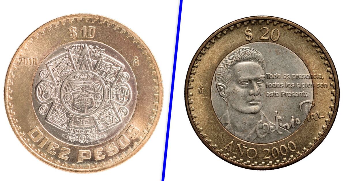 Las monedas de 10 y 20 pesos tendran nuevas caracteristicas.