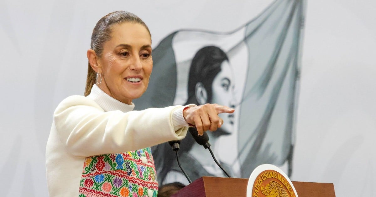 La presidenta Claudia Sheinbaum encabeza la mañanera desde Veracruz este viernes 23 de enero. (Cuartoscuro)