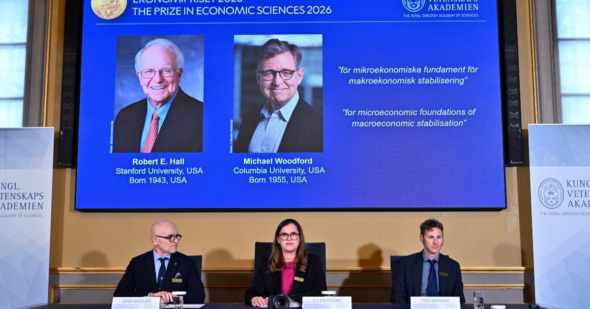 Hall y Woodford, Nobel de Economía por fundamentos micro de estabilización macroeconómica. (Foto: EFE)