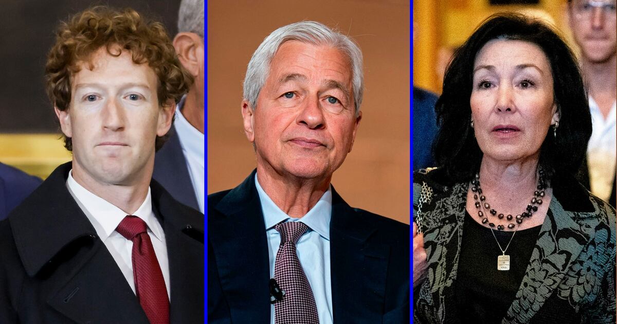 Mark Zuckerberg, Jamie Dimon y otros millonarios vendieron acciones antes de perder millones de dolares por los aranceles de Trump.