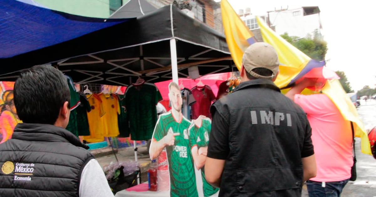 El IMPI llevó a cabo diversos operativos contra la piratería durante el Mundial. (Foto: IMPI).