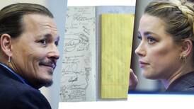 Johnny Depp y Amber Heard: Subastan bloc de notas de asistente al juicio
