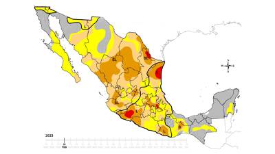 Mapa del ‘infierno’ en México: 50.16% del país tiene condiciones de sequía, alerta Conagua