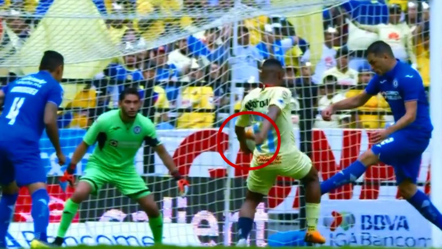 América vs. Cruz Azul 2019: ¡Anulan el gol a Andrés Ibargüen por una mano!