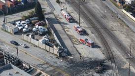 Explosión de tanque de camión en Los Ángeles deja 9 bomberos heridos