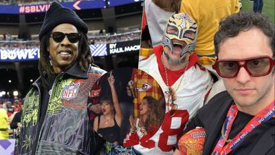 Famosos en el Super Bowl 2024: Taylor Swift, un RDB y Rey Mysterio en el Allegiant Stadium
