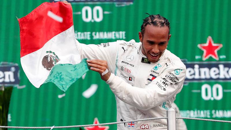 Hamilton: 'Quería ganar aquí, la afición de México es la mejor que he visto'