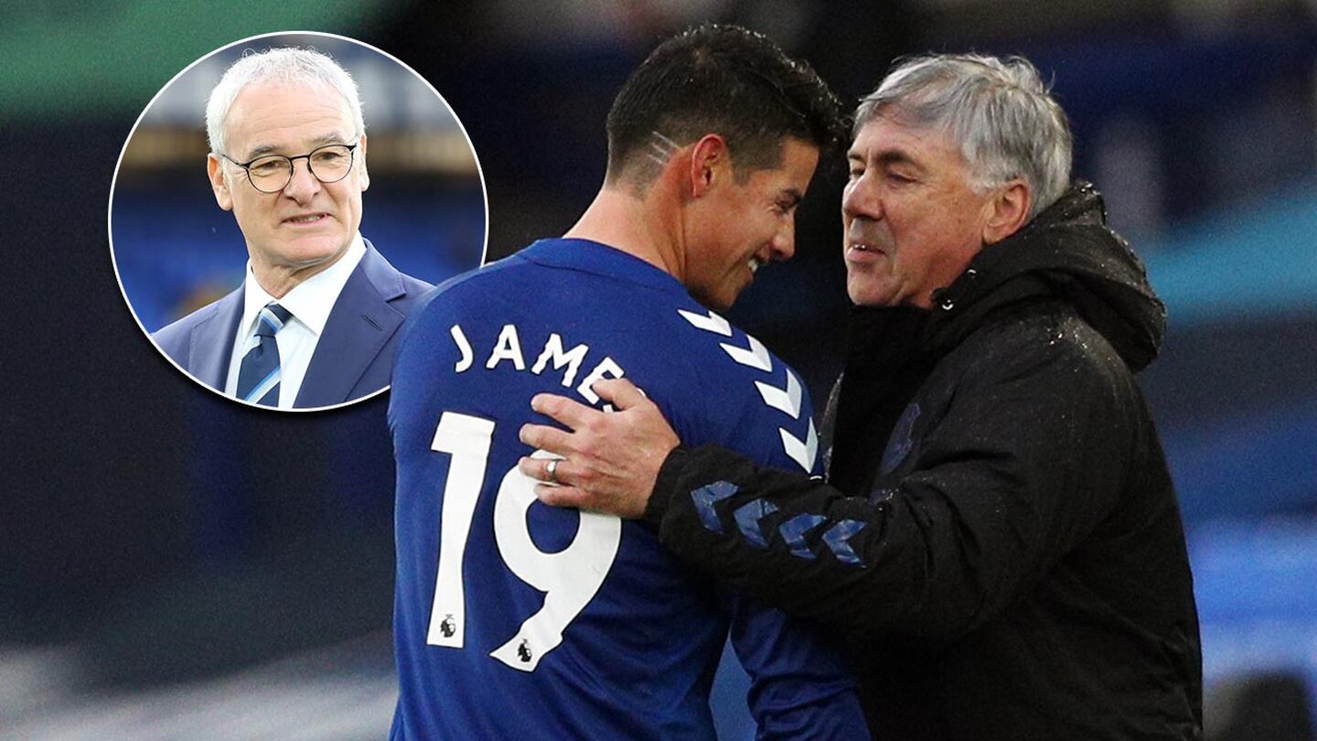 'Este dúo ha conseguido cosas increíbles en el pasado': Ranieri sobre James Rodríguez y Carlo Ancelotti