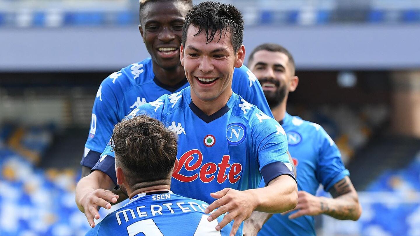 Con doblete de 'Chucky' Lozano, Napoli goleó al Atalanta