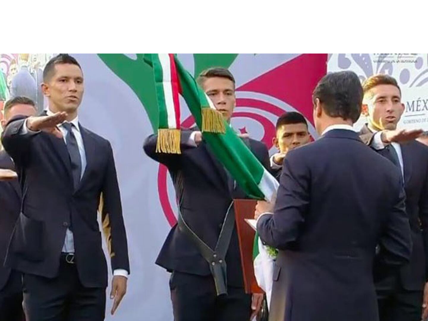 Así fue el abanderamiento de la Selección Mexicana antes de viajar al Mundial de Rusia 2018