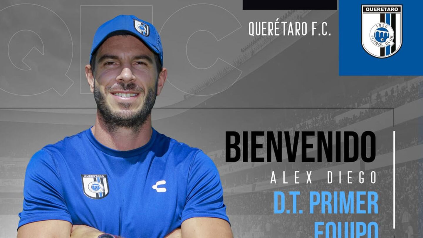 Querétaro confirmó la llegada de Alex Diego como director técnico