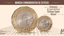 Banxico lanza moneda de 20 pesos conmemorativa al centenario luctuoso de Emiliano Zapata