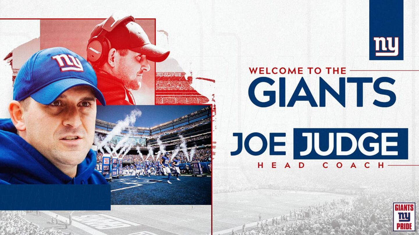 ¡Giants le dio la bienvenida a Joe Judge como su nuevo head coach!