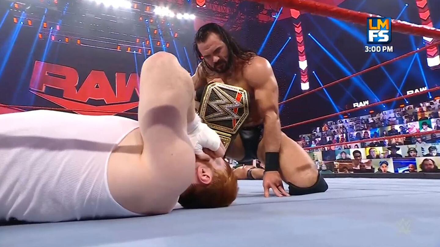 ¡El campeón trae la suerte!  Sheamus 'le echó una mano' a Drew McIntyre contra Randy Orton
