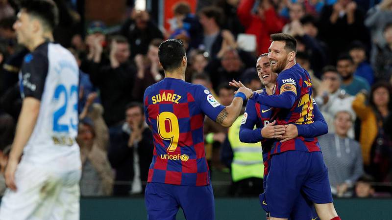 Barcelona se despide del 2019 con goleada ante Alavés