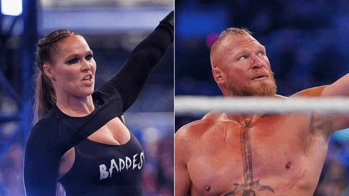 Ronda Rousey & Brock Lesnar, los ganadores de Royal Rumble 2022