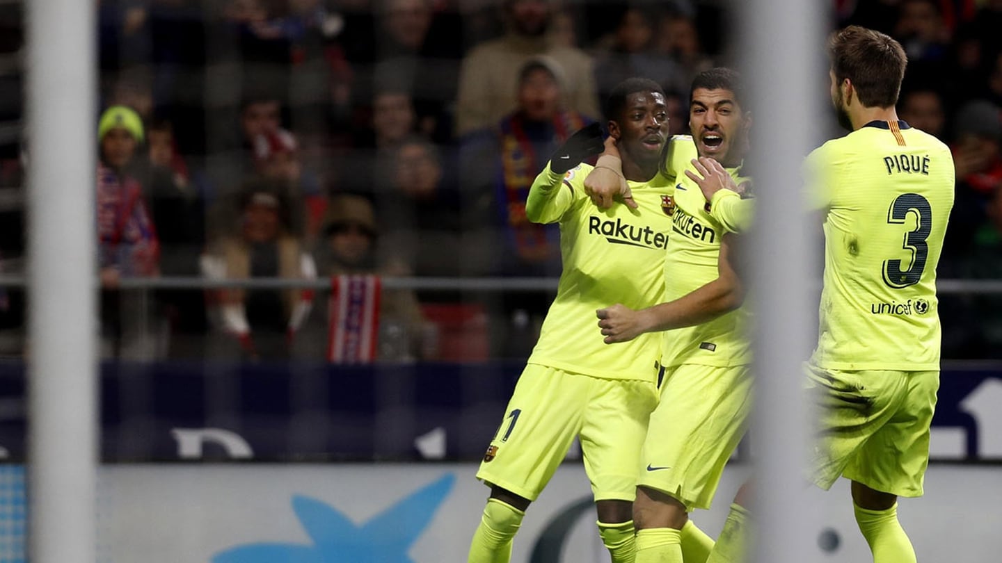 Dembélé sostiene al Barça y frustra al Atlético