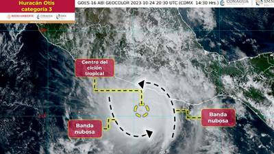 Huracán ‘Otis’ sube a categoría 3 en menos de 3 horas: Sigue su trayectoria EN VIVO