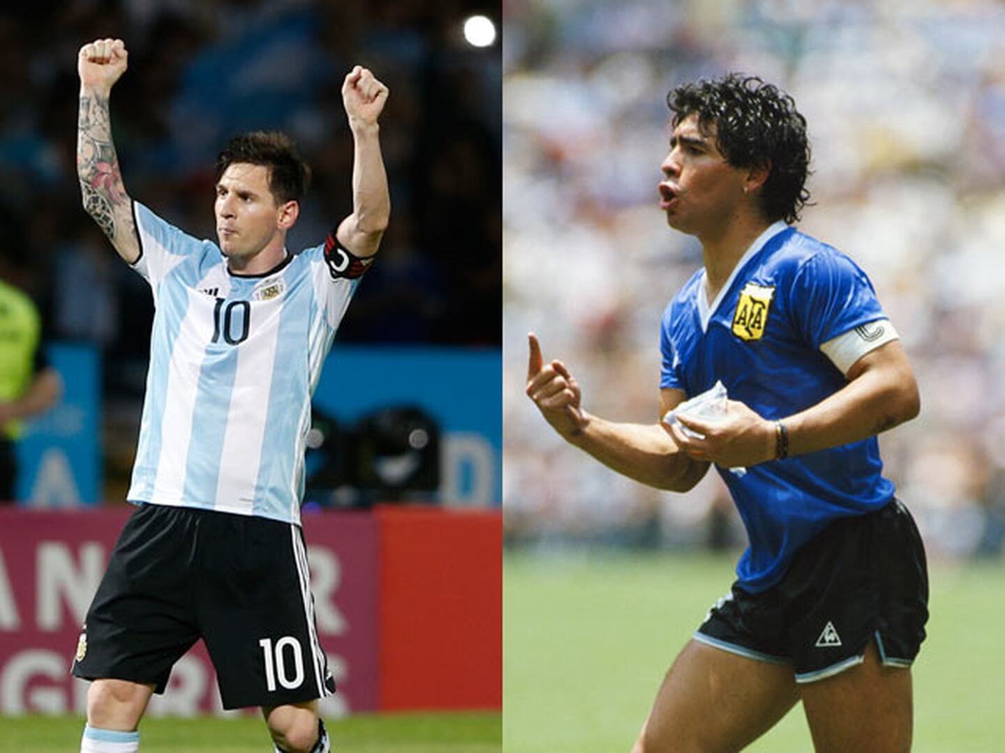 Messi le ganó a Maradona en una polémica encuesta de 90 Minutos de Fútbol