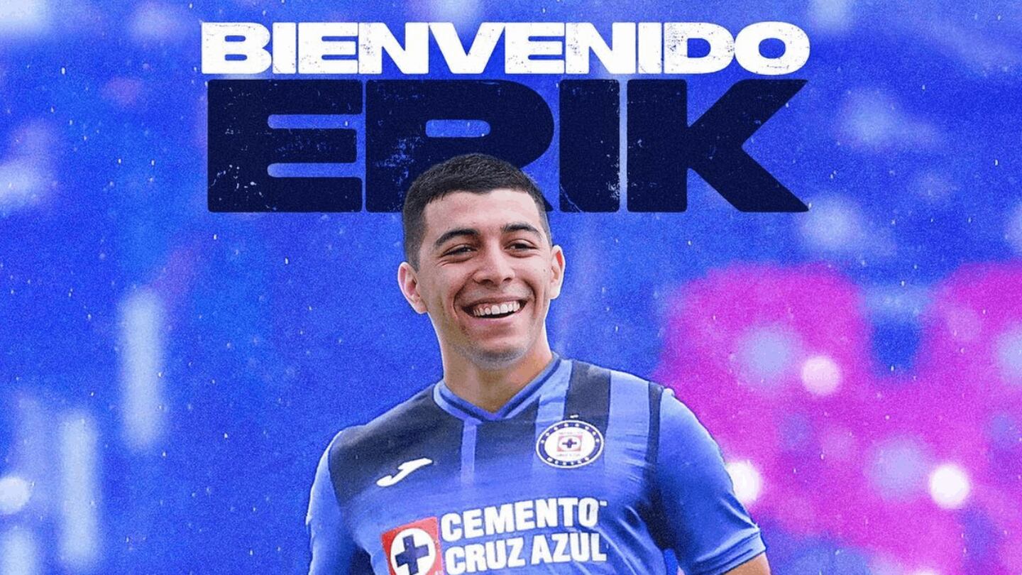 ¡OFICIAL! Erik Lira es nuevo jugador del Cruz Azul
