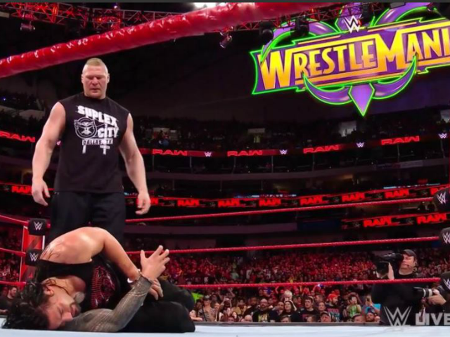 La paliza de Brock Lesnar al suspendido Roman Reigns