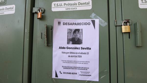 ¿Dónde está Aldo González? UdeG entra en paro total en protesta por estudiante desaparecido     