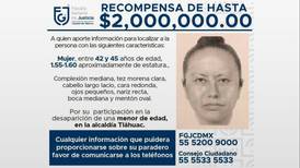 Fiscalía capitalina difunde retrato hablado de mujer que se llevó a Fátima