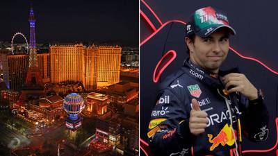 ‘Checo’ Pérez ‘brilla’ con su monoplaza en la presentación del GP de Las Vegas 2023