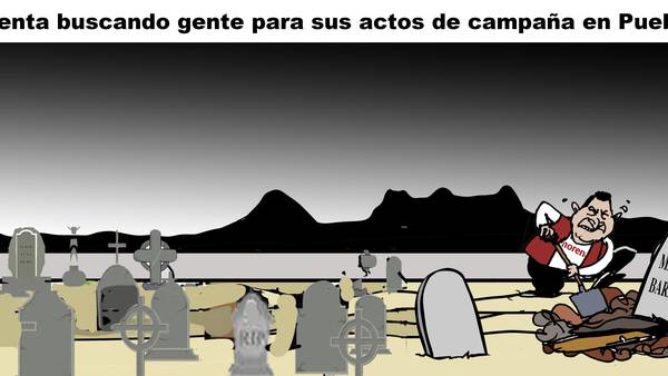 Armenta buscando gente para sus actos de campaña en Puebla