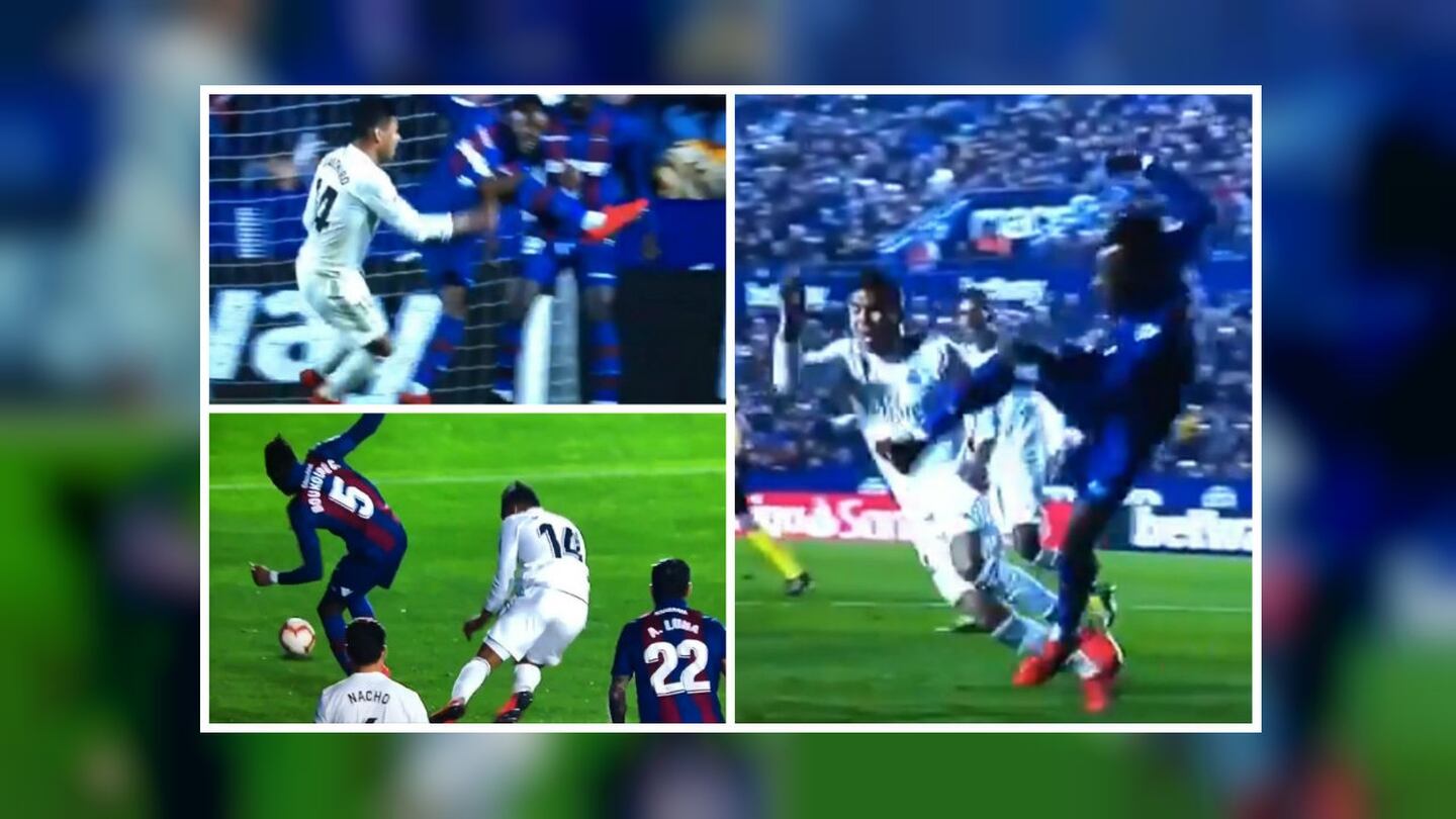 ¡El polémico penal sobre Casemiro en la victoria de Real Madrid sobre Levante!