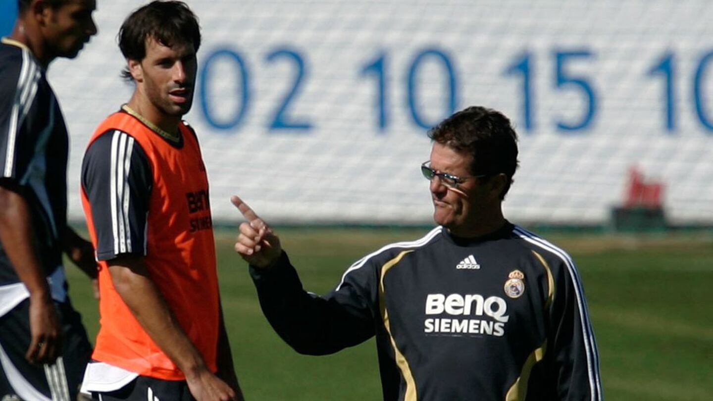 Van Nistelrooy desmintió a Capello que en el vestidor del Real Madrid 'olía a alcohol'
