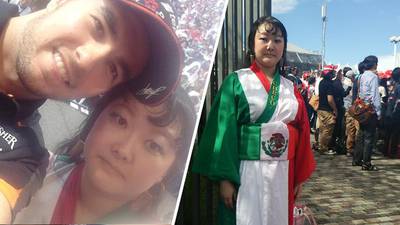 ‘Checo’ Pérez: Ella es Eri, la fan número 1 del piloto mexicano en Japón