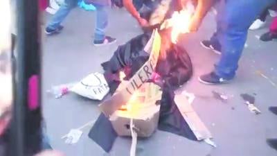 ‘No más odio’, exige PJF tras quema de imagen de Piña por morenistas