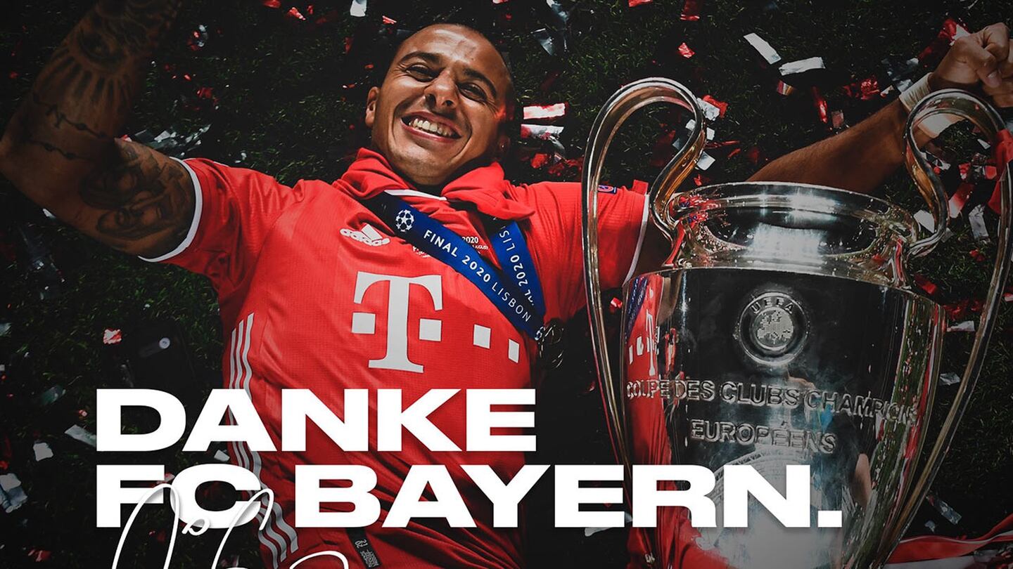 La emotiva despedida de Thiago Alcántara al Bayern Munich
