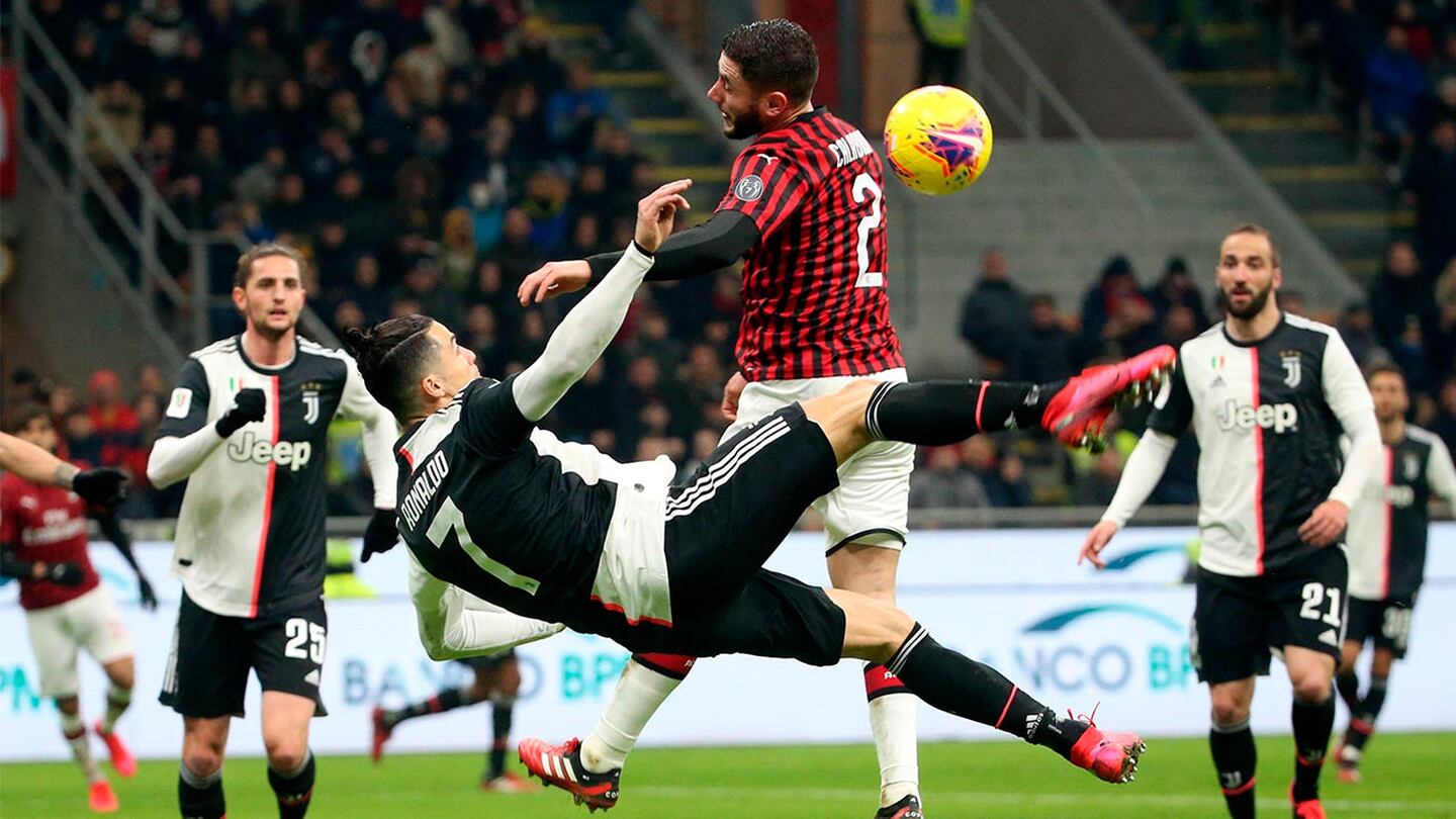 Cristiano rescató a la Juventus ante Milan con polémico penalti