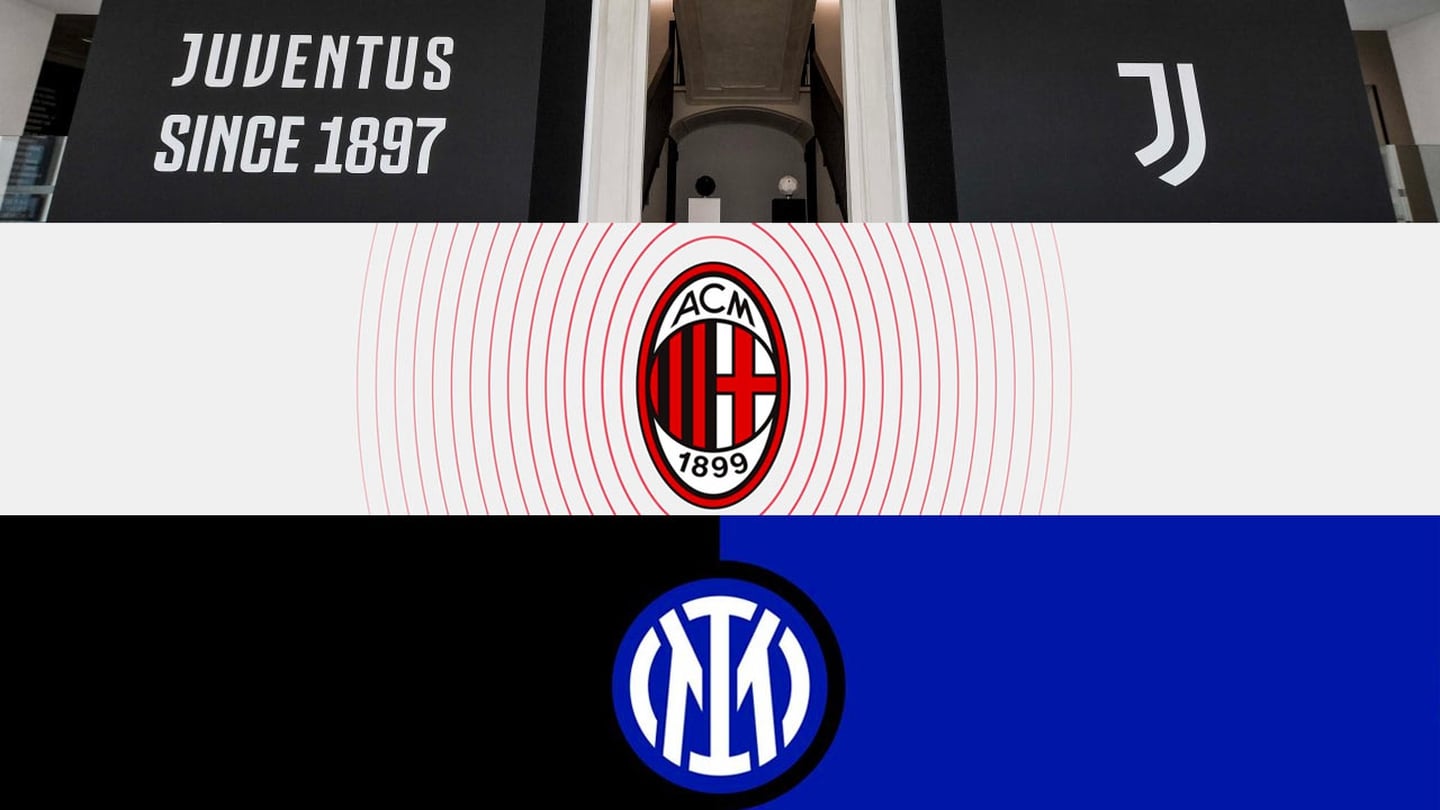 Juventus, AC Milan e Inter de Milán se salvarán de sanción en Italia