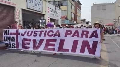 Marchan mujeres y familiares de Evelin para exigir justicia por su feminicidio