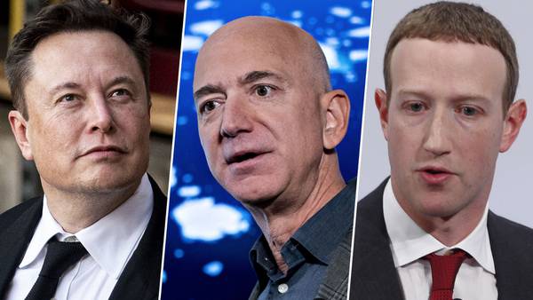 Multimillonarios pierden 1.4 billones de dólares; Elon Musk, Jeff Bezos y Mark Zuckerberg, entre los afectados