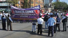 Taxistas de la CDMX rechazan que exista 'piso parejo' con apps de transporte 