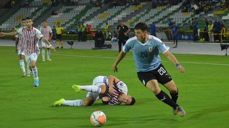 Federico Viñas y Sebastián Cáceres participaron en la victoria de Uruguay Sub-23