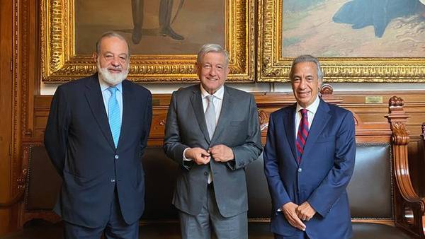 AMLO se reúne con Carlos Slim y Miguel Rincón; 'no todo el que tiene es malvado', dice