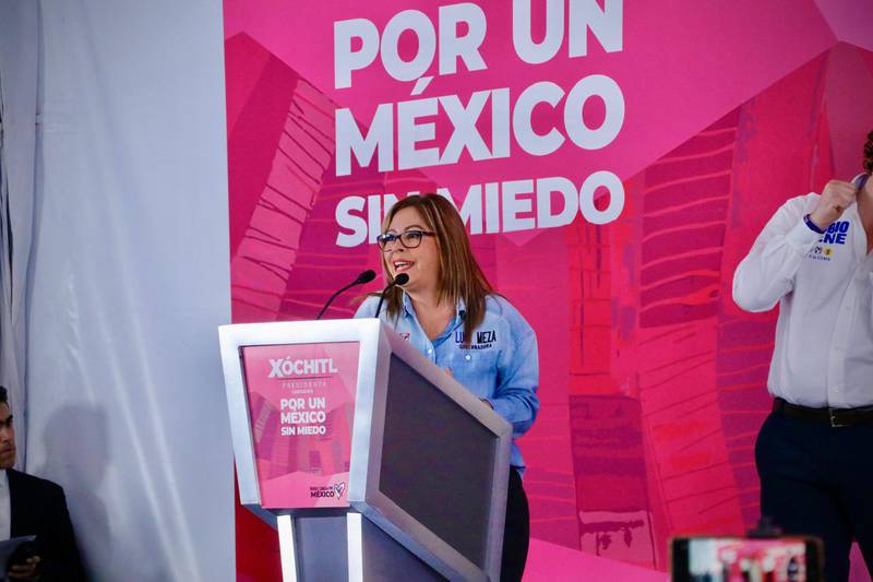 La candidata a la gubernatura de Morelos, Lucy Meza prometió seguridad a los ciudadanos.