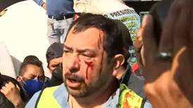 Gaseros y autoridades se enfrentan a golpes en protesta en CDMX