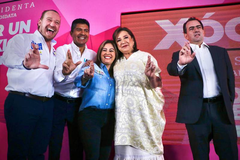 Lucy Meza se reunió con los candidatos de la oposición de CDMX, Veracruz y la aspirante presidencial, Xóchitl Gálvez.