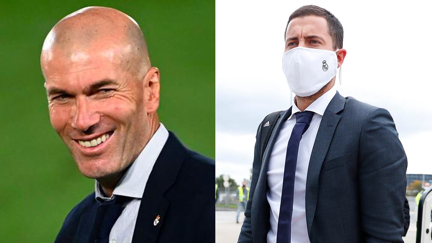 A Zidane no le sorprendió que Eden Hazard viajara con el Real Madrid